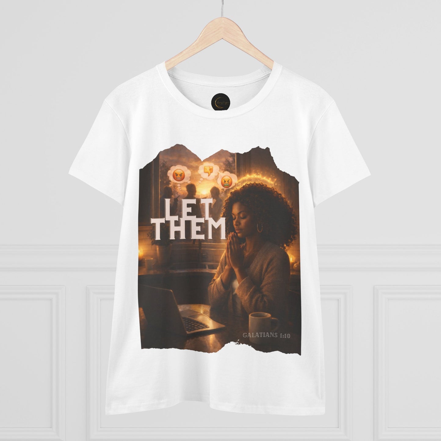 Let Them Women's Midweight Cotton Tee