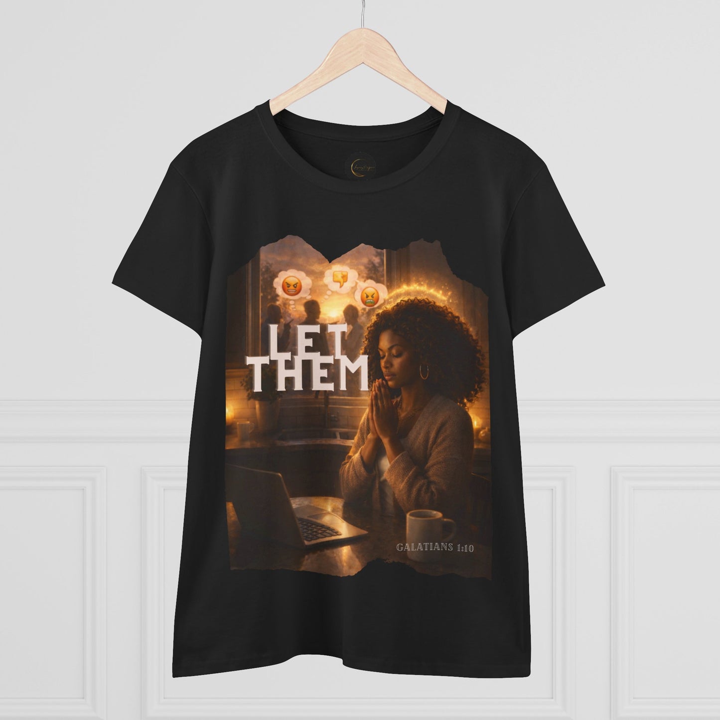 Let Them Women's Midweight Cotton Tee
