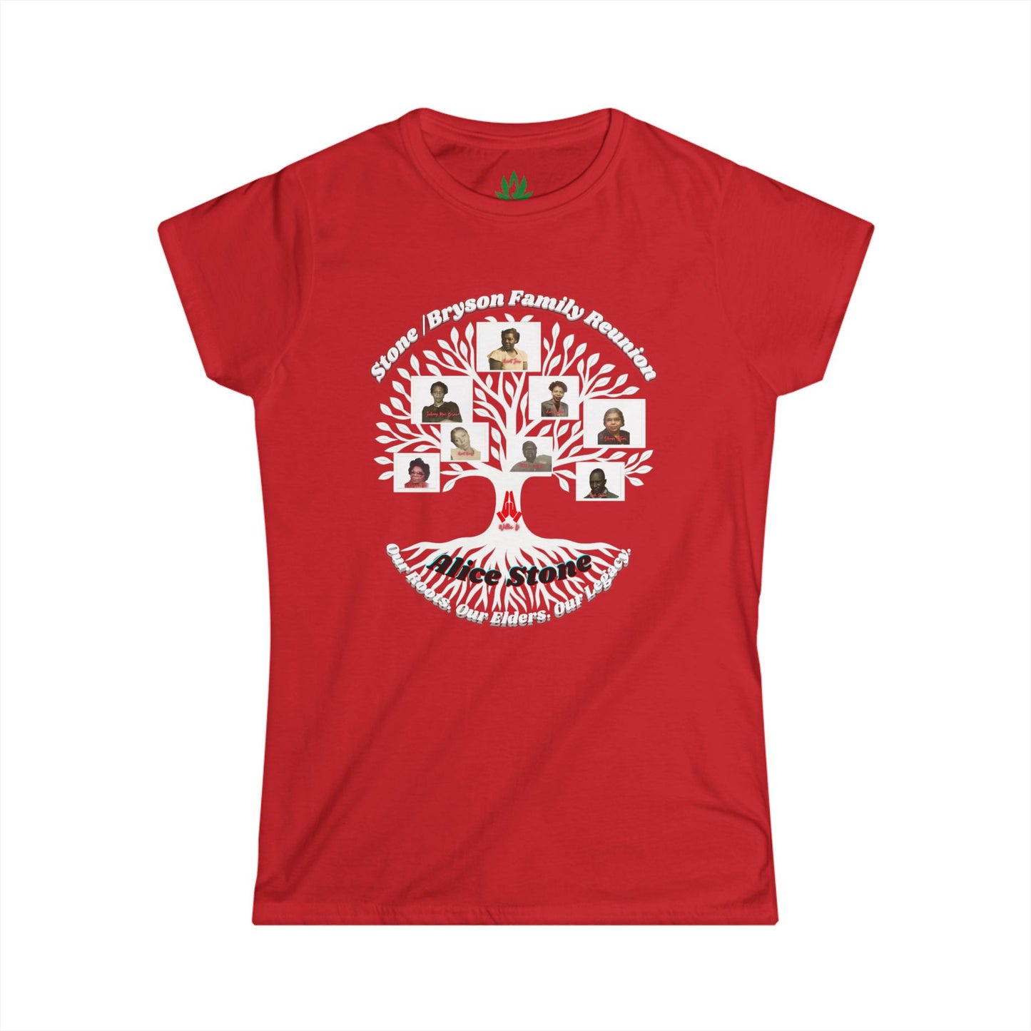 Bryson–Stone Family Reunion Women’s Softstyle Tee — Product Description