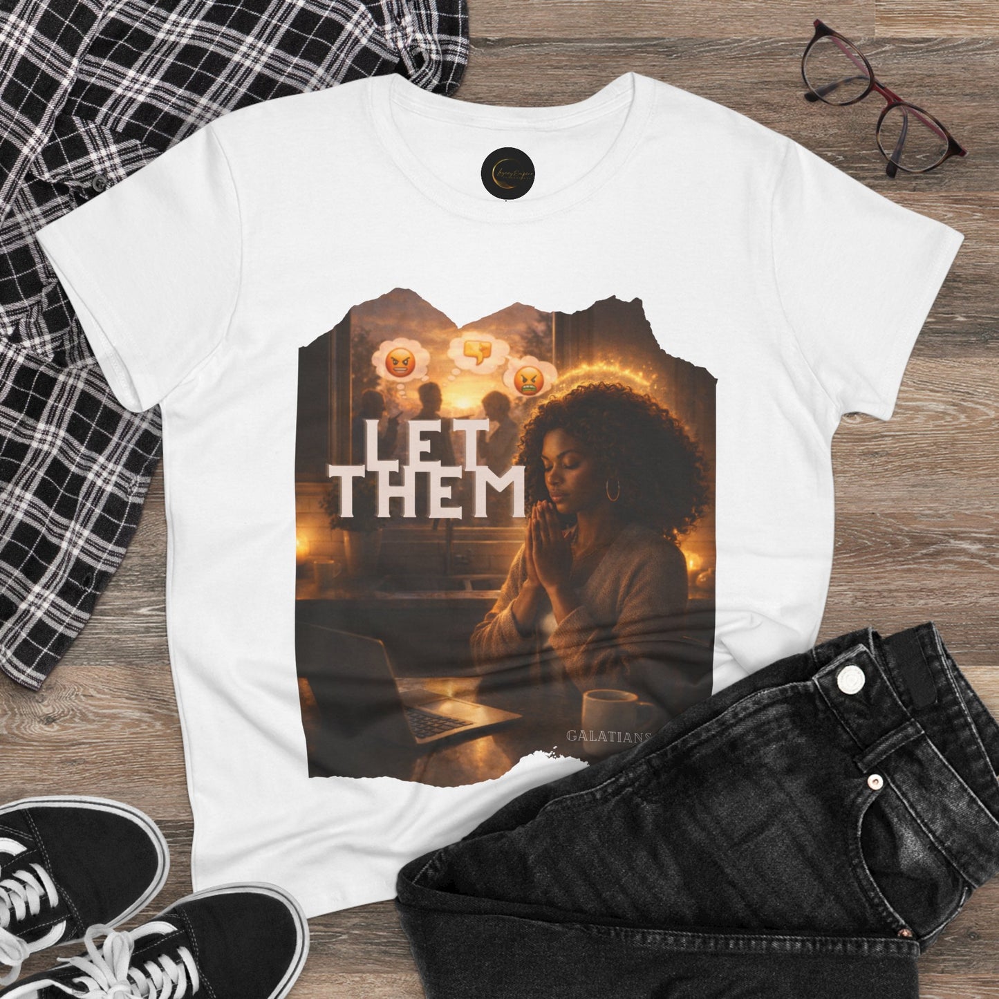 Let Them Women's Midweight Cotton Tee