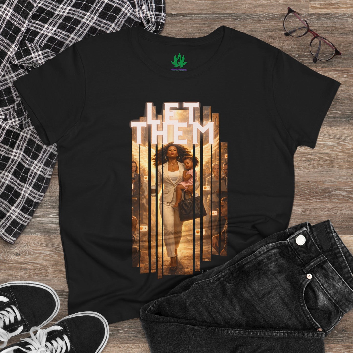 Let Them 2 Women's Midweight Cotton Tee