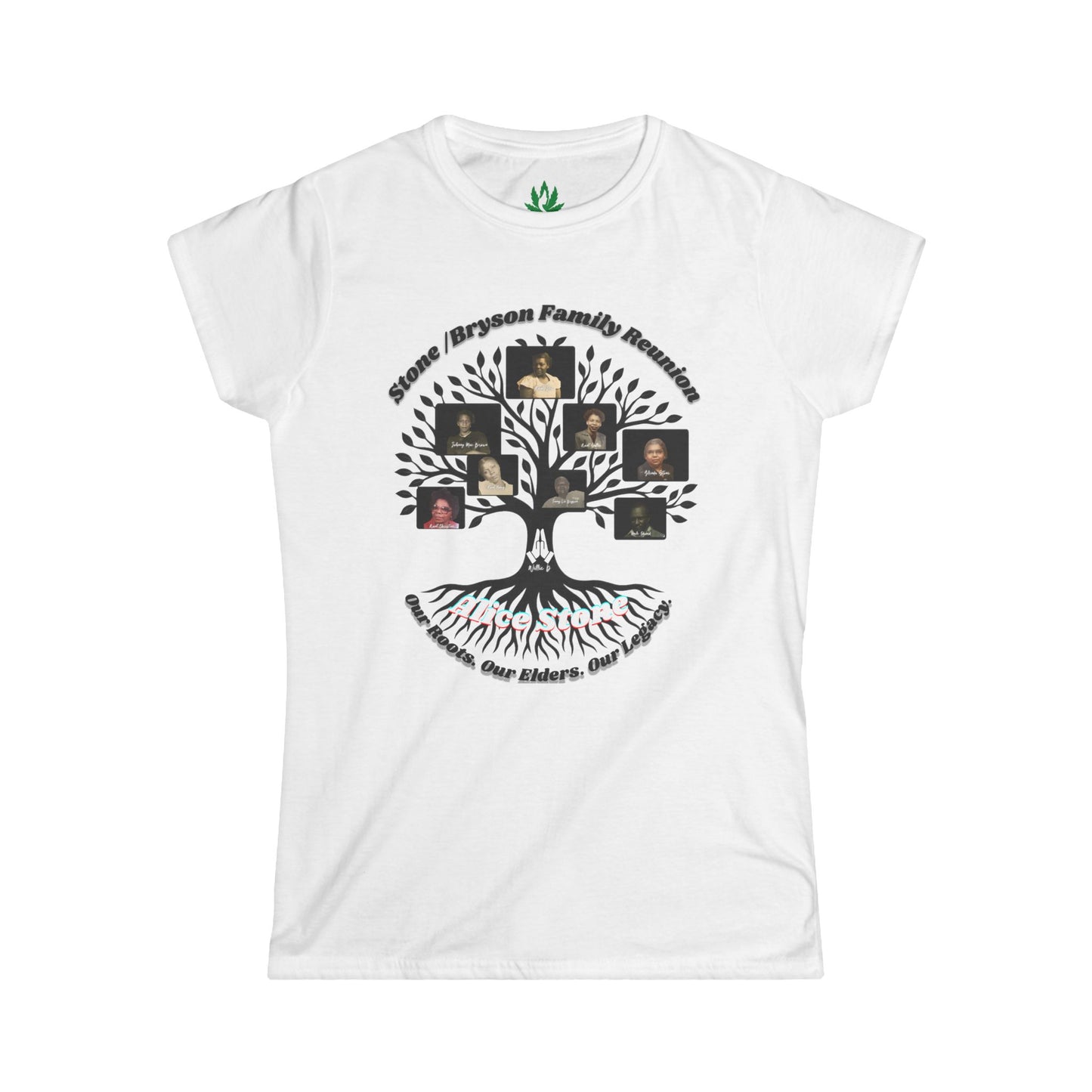 Bryson–Stone Family Reunion Women’s Softstyle Tee — Product Description