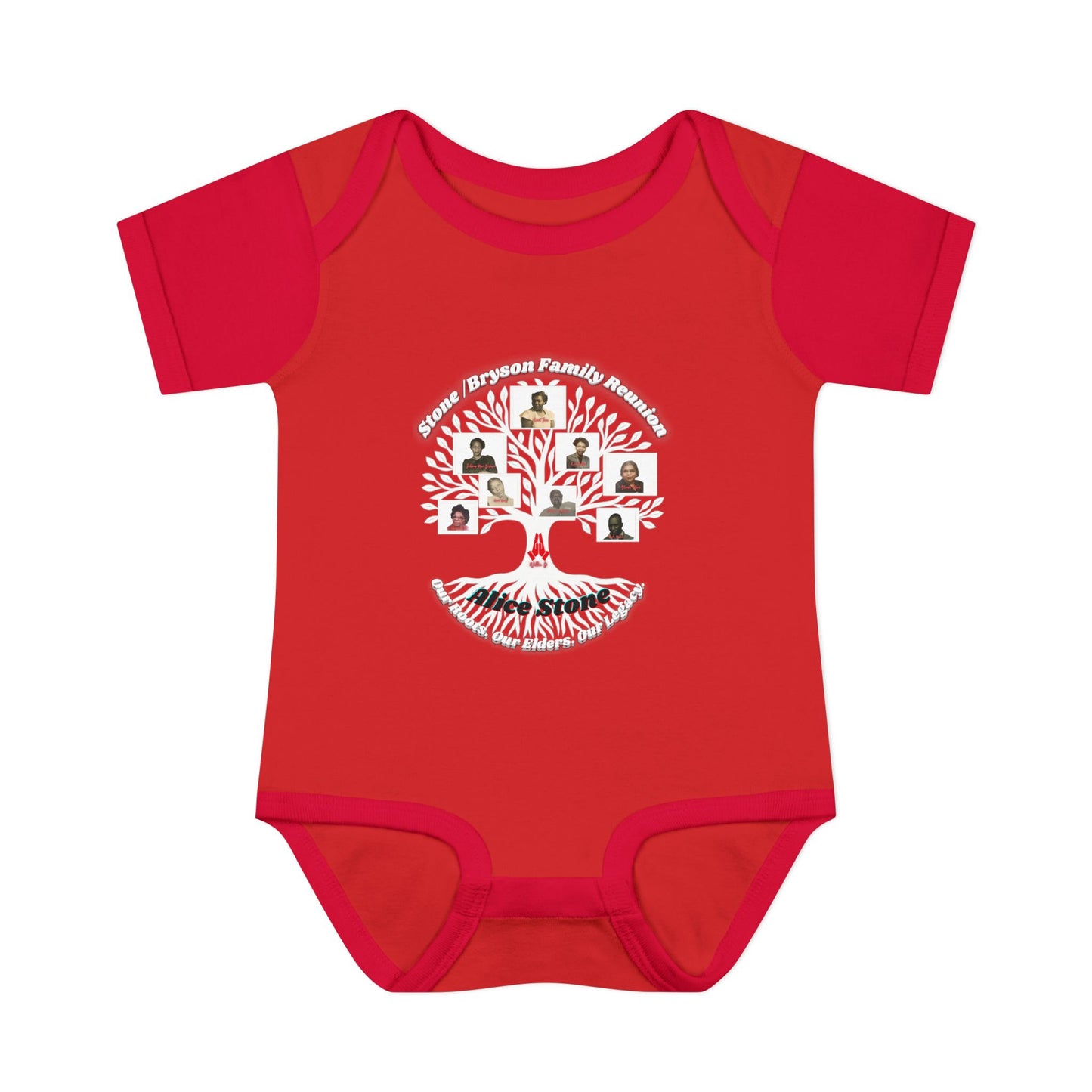 Bryson–Stone Family Reunion Infant Rib Bodysuit — Product Description